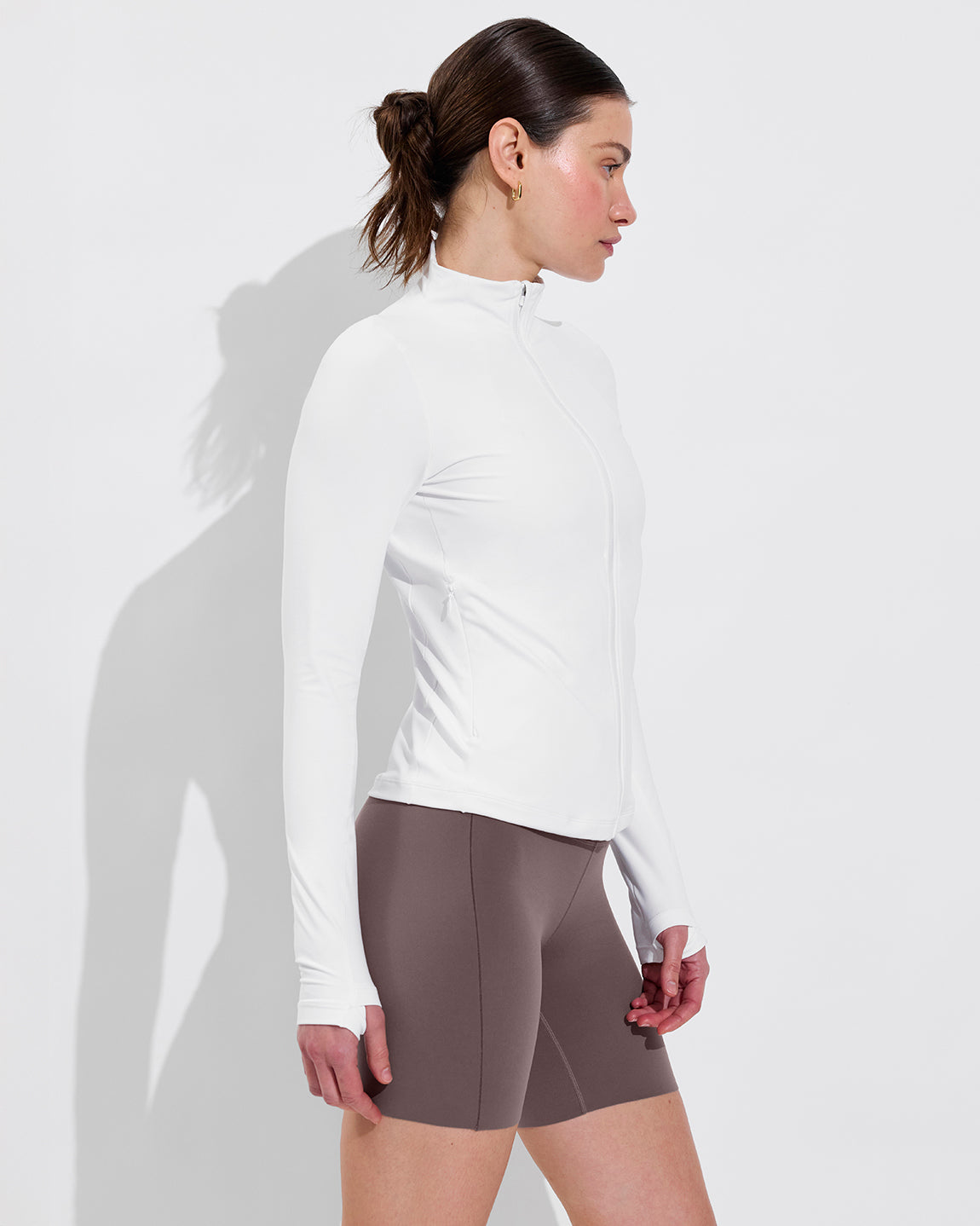Super Moves Jacket - Coconut + Super Moves Short 5” - Stormy (Size S)