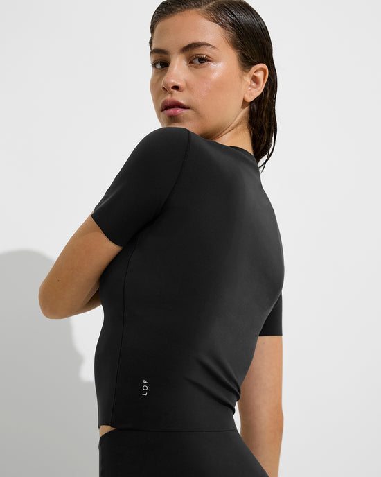 Super Moves SS Tee + Super Moves Tight - Jet (Size S)