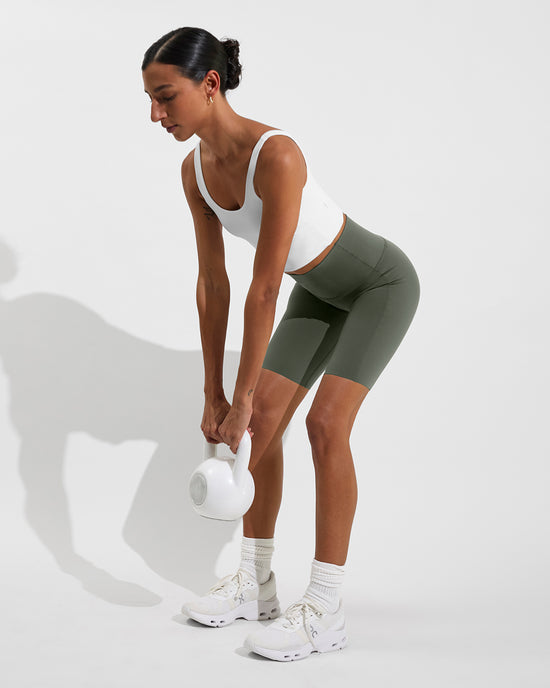 Reset Tank - Coconut + Super Moves Short 9" - Agave (Size S)