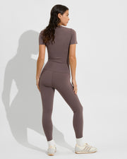 Super Moves SS Tee + Super Moves Tight - Stormy (Size S)