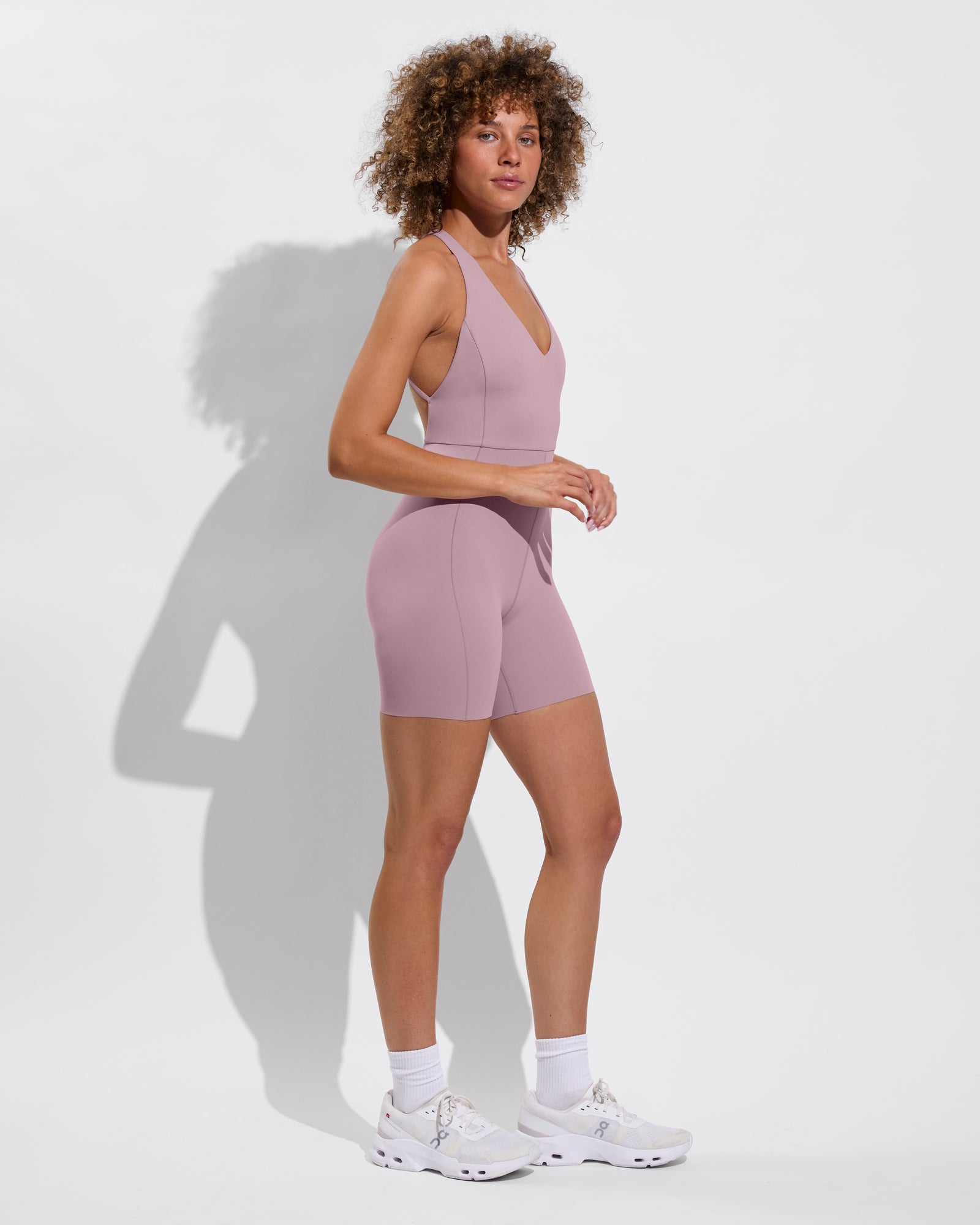 Weekender Playsuit 5" - Mauve It Mauve It (Size S)