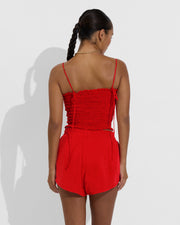 Cabana Top + Day Trip Short - Sweet Chili Heat (Size S)