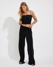 Cabana Top + Journey Pant - Jet (Size S)