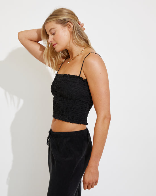 Cabana Top + Journey Pant - Jet (Size S)