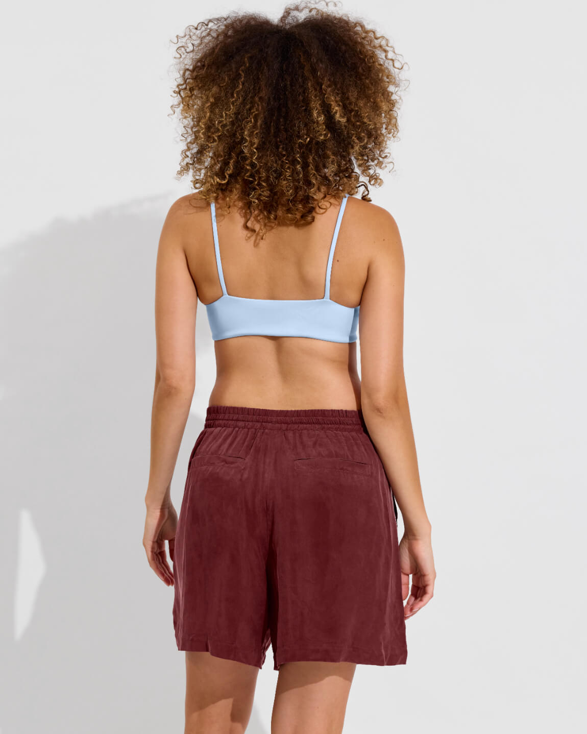 Pool Days Top - Blue Skies + Layup Short 4" - Jam (Size S)