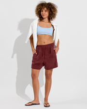 Pool Days Top - Blue Skies + Layup Short 4" - Jam (Size S)