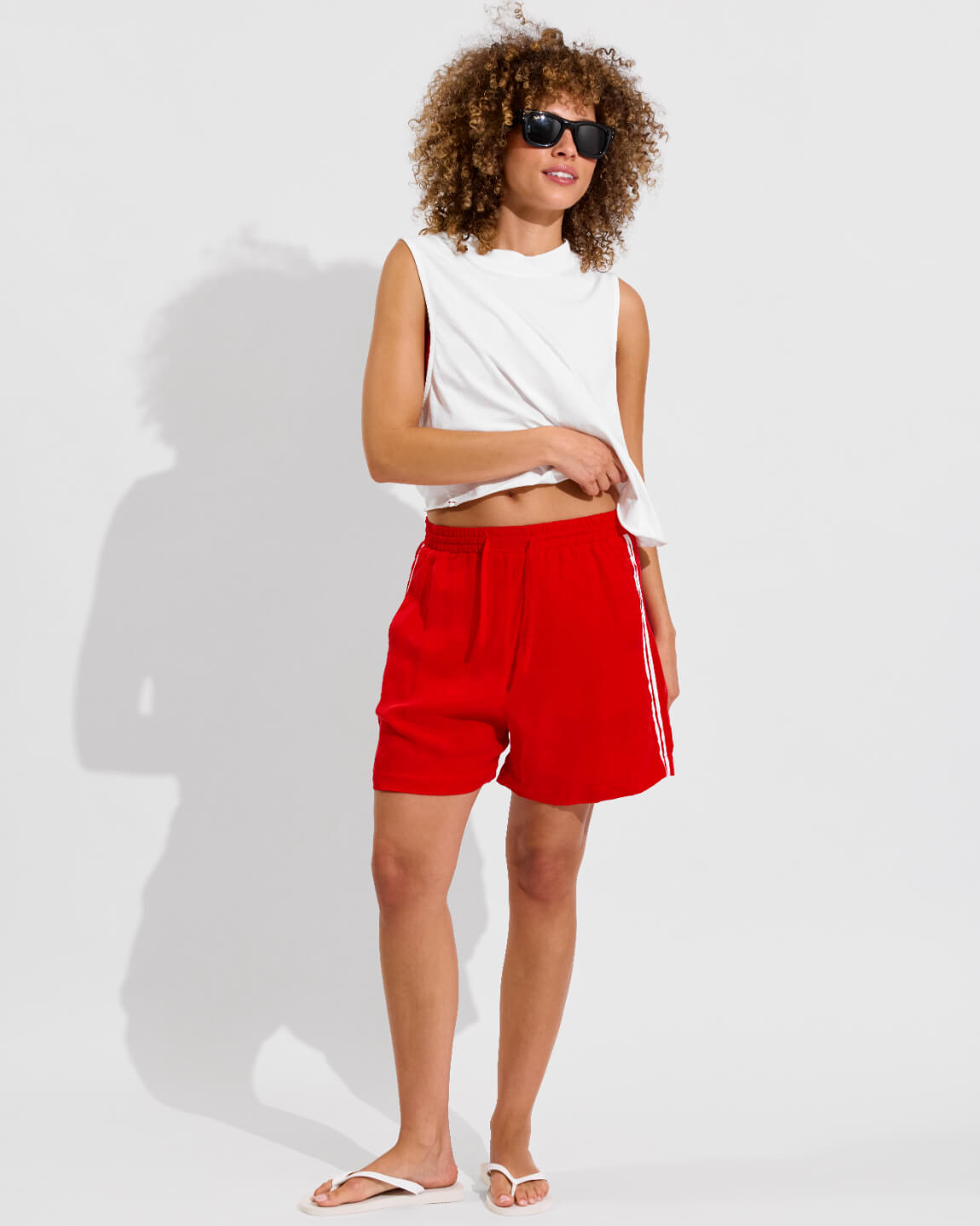 Swell Tank - Coconut + Layup Short 4" - Sweet Chili Heat (Size S)