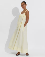 Leisure Maxi Dress - Bungalow Stripe: Melt / Coconut (Size S/M)