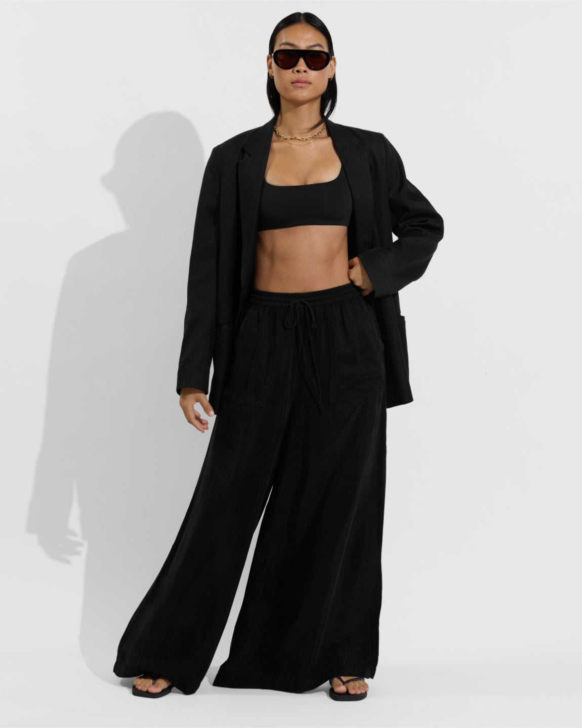 Streamline Top + Playaway Pant - Jet (Size S)