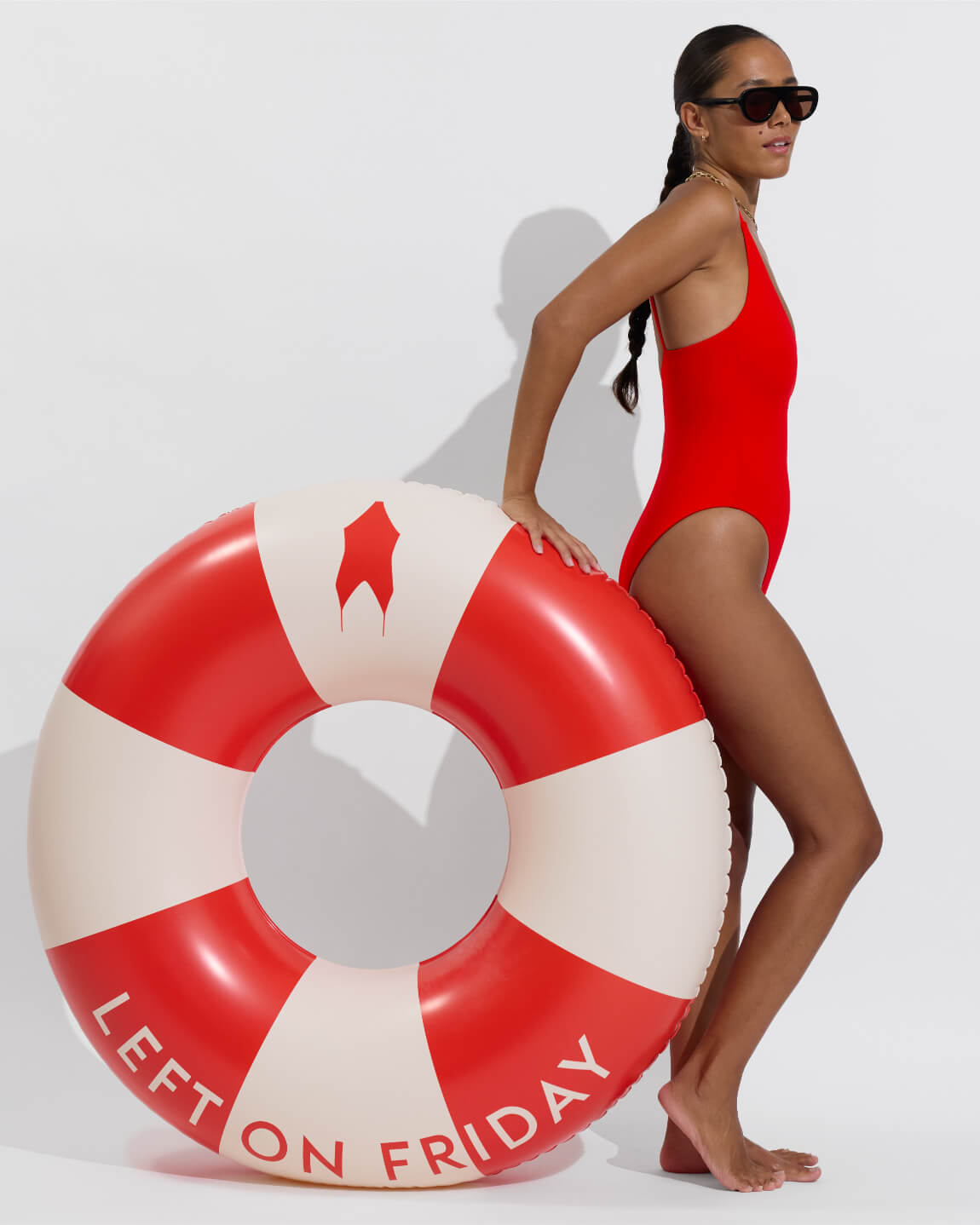 Sunday Suit - Sweet Chili Heat (Size S) + Pool Floatie - Sweet Chili Heat / Natural