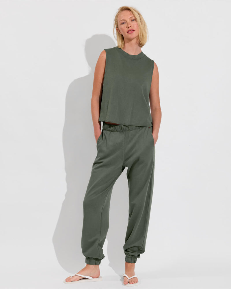 Swell Tank + Sports & Rec Jogger - Agave (Size S)