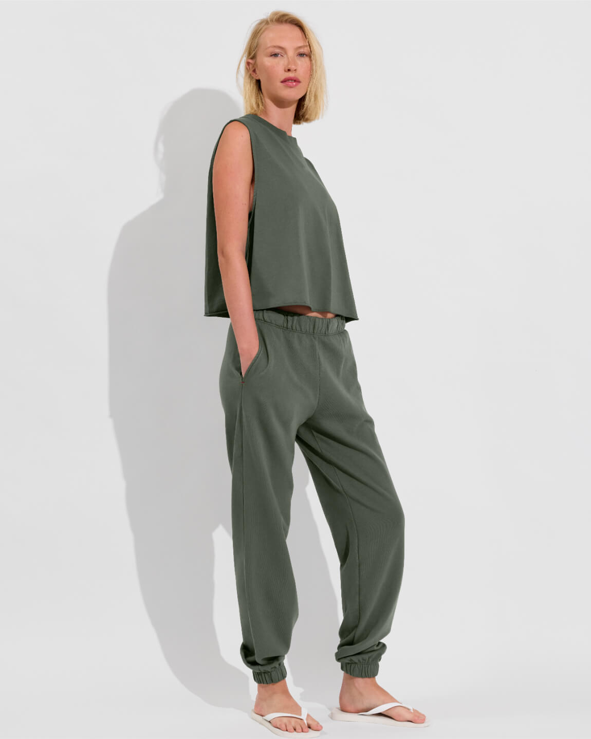 Swell Tank + Sports & Rec Jogger - Agave (Size S)