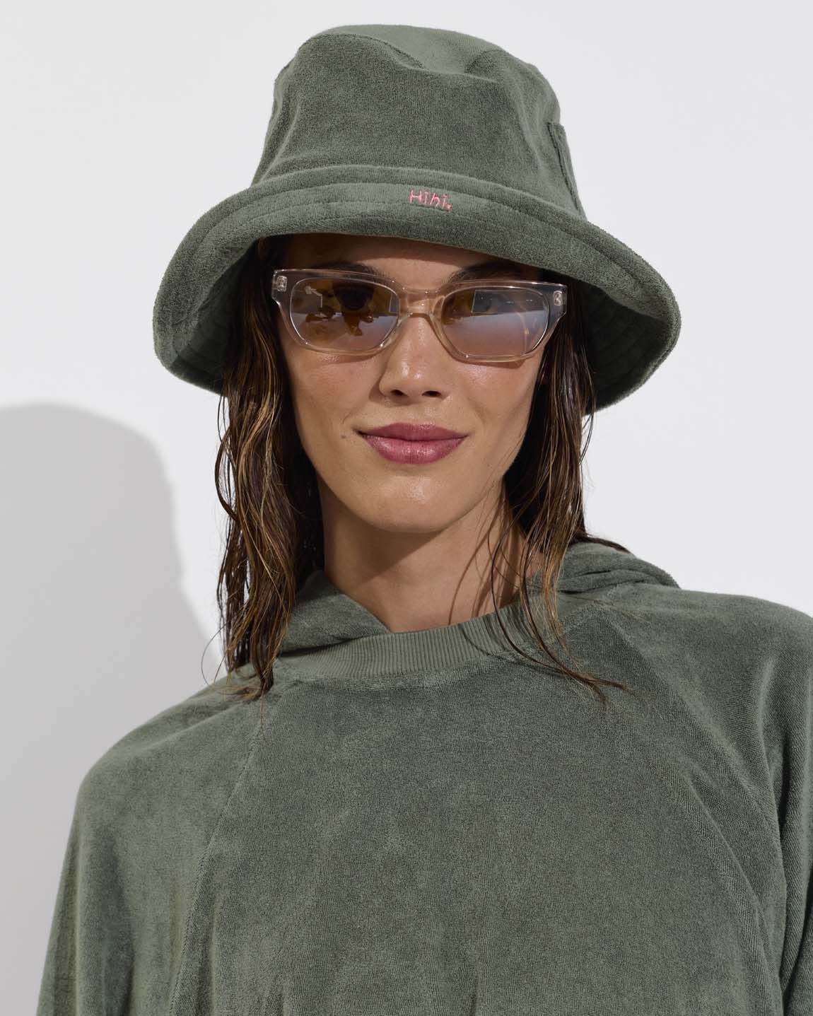 Towel To Go Hoodie (Size S/M) + Towel To Go Hat - Agave