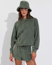 Towel To Go Hoodie (Size S/M) + Towel To Go Short (Size S) + Towel To Go Hat - Agave
