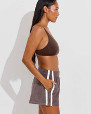 Sunday Top D+ (32DD, Size S) + Towel To Go Short - Stormy (Size S)