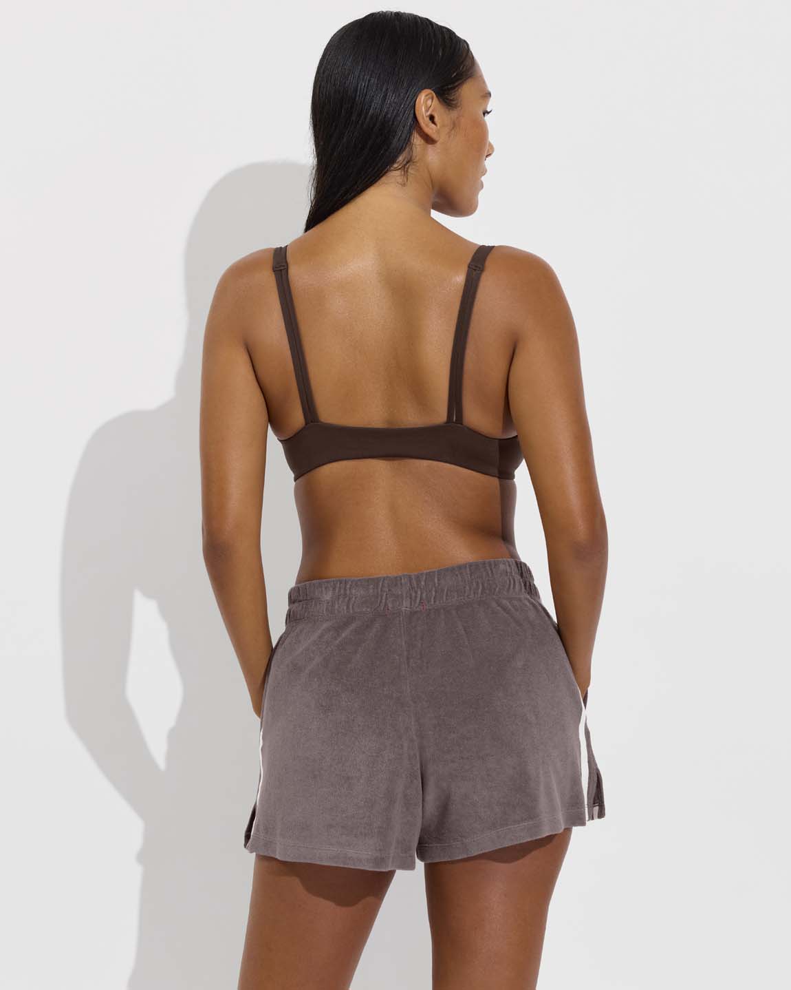 Sunday Top D+ (32DD, Size S) + Towel To Go Short - Stormy (Size S)