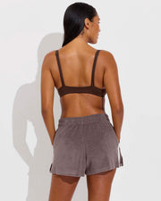 Sunday Top D+ (32DD, Size S) + Towel To Go Short - Stormy (Size S)