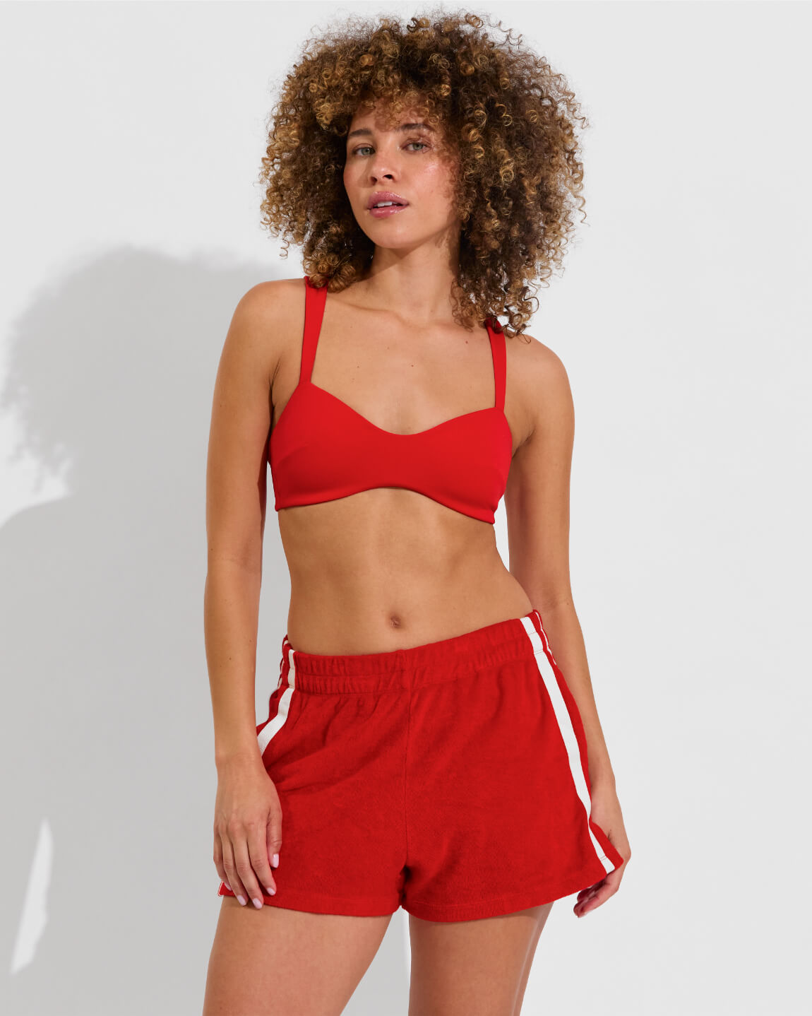 La Plage Top + Towel To Go Short - Sweet Chili Heat (Size S)