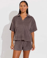 Towel To Go Top (Size S/M) + Towel To Go Short - Stormy (Size S)