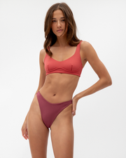 Carve Top - Camp + Dawn Bottom - Desert Plum (Size S)