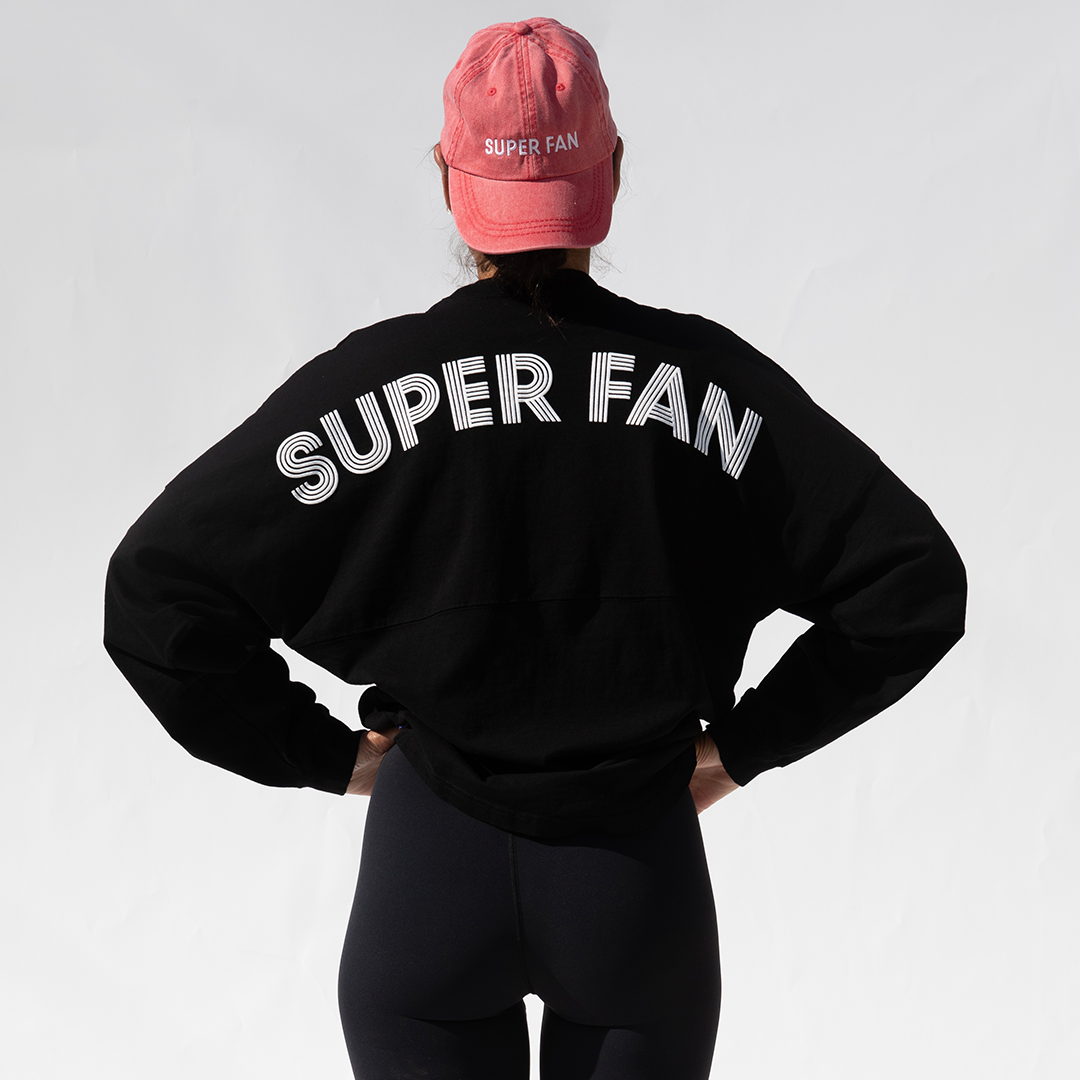 Contender Long Sleeve - Jet + Super Fan Hat - Red/White