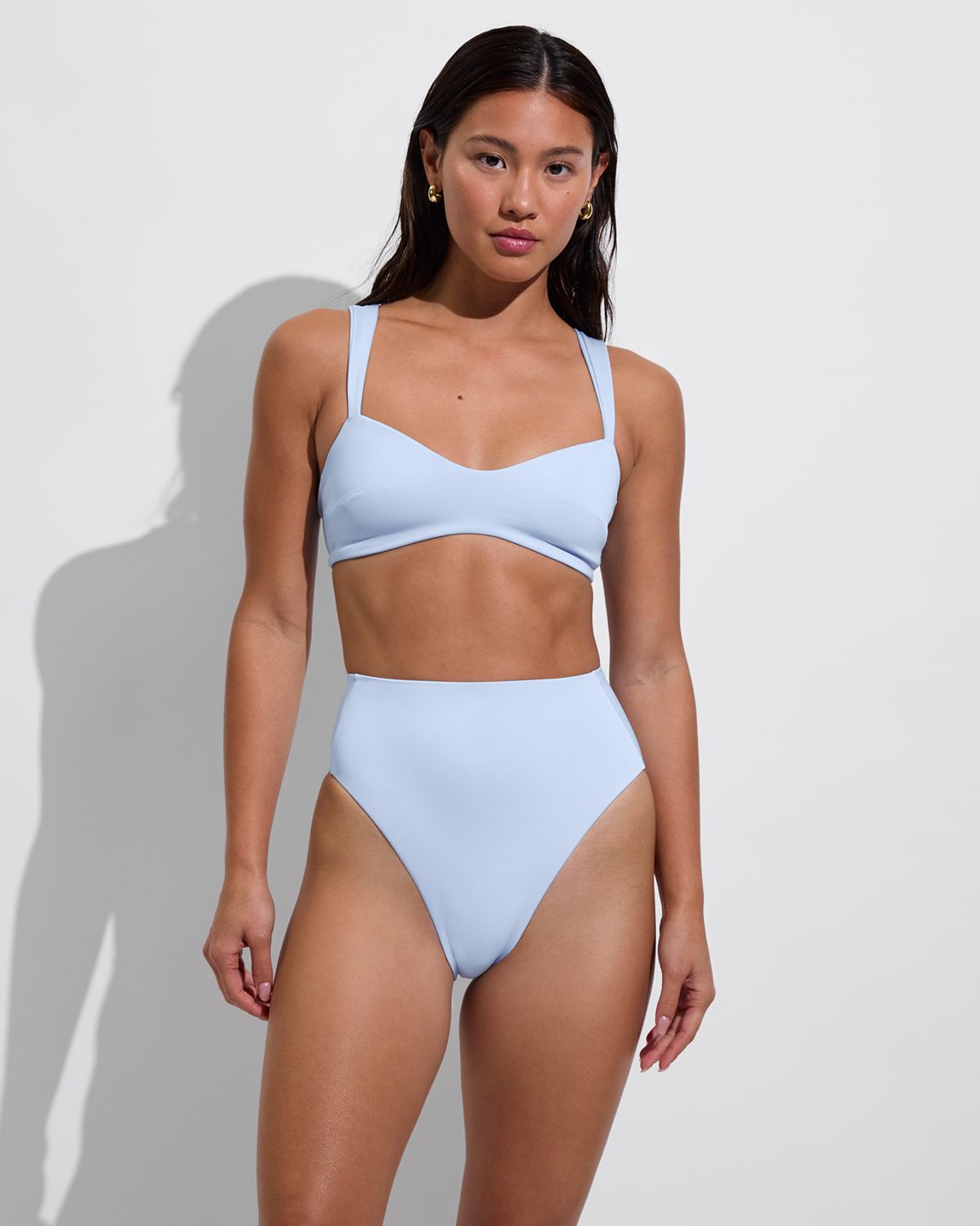 La Plage Top + Hi Hi Bottom - Blue Skies (Size S)