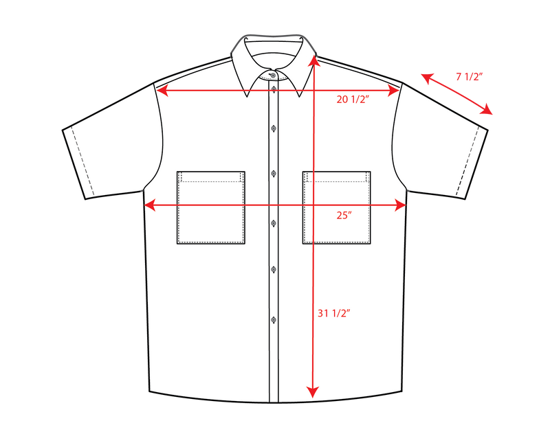 Day Trip Button Down Measurement
