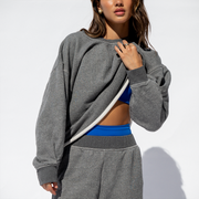 Field Day Sweatshirt + Field Day Sweatpant - Dark Heathered Grey (Size S)