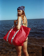 Bandana and Giant Trop Bag Clare V. Collab