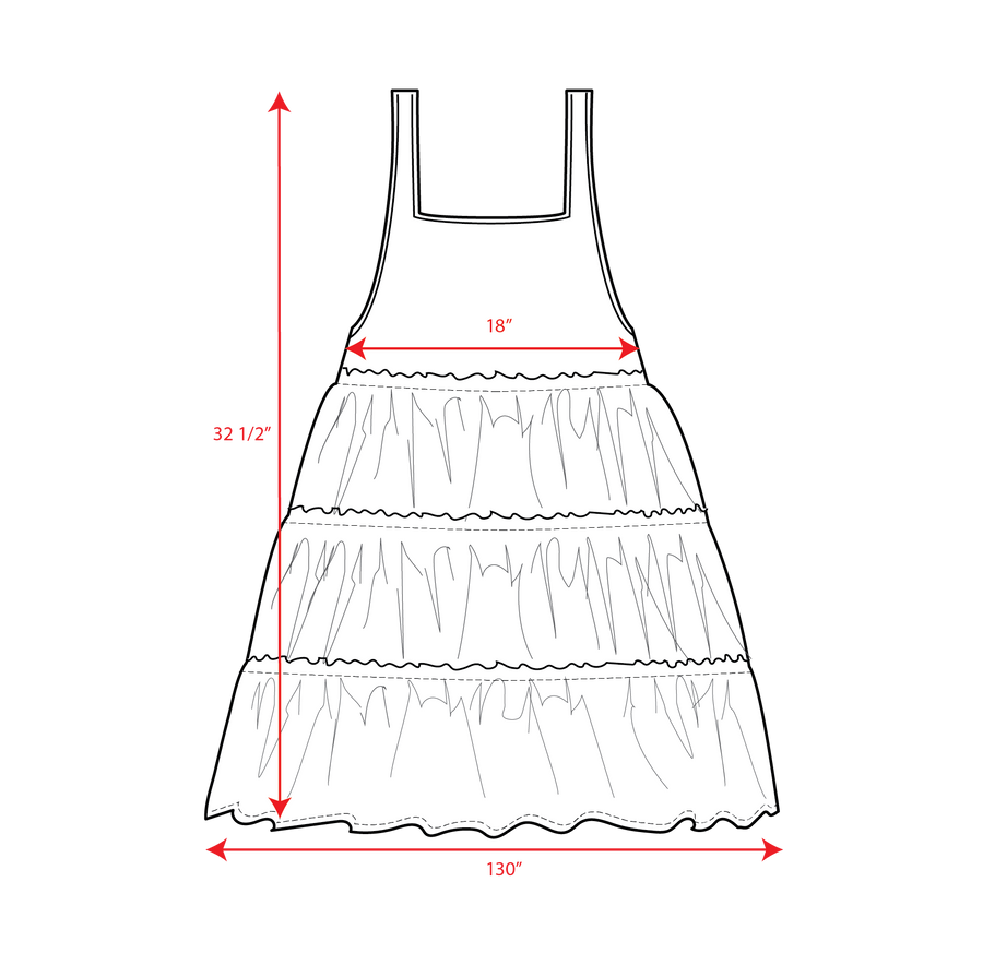 Half Day Dress Small Measurements