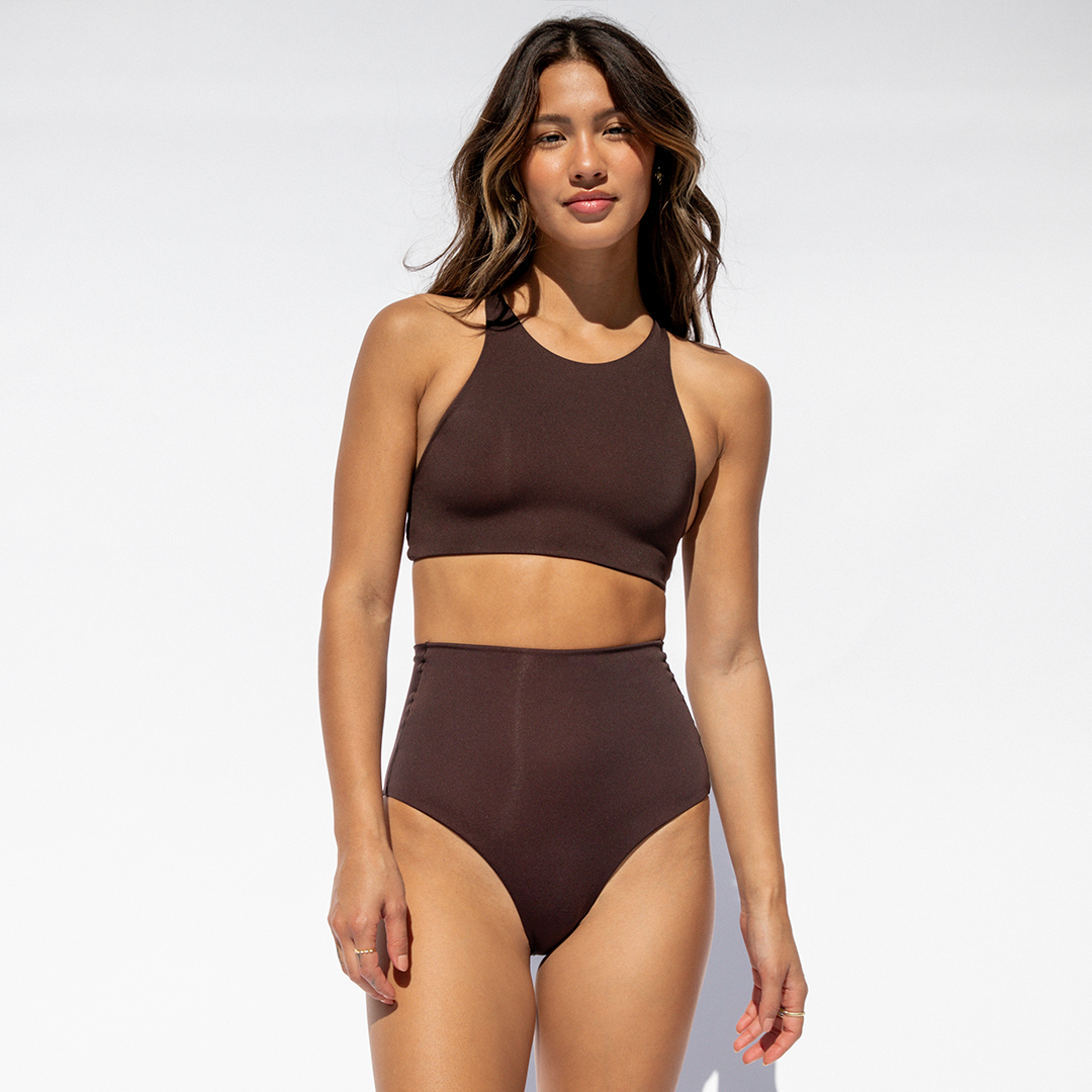 Hi Dive Top + Hi Tide Bottom - Cold Brew (Size S)