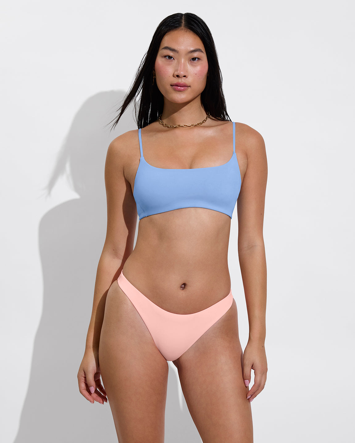 Pool Days Top - Blue Skies + Wear To Bottom - Salt (Size S)