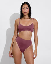 Club Top + Hi Hi Bottom - Desert Plum (Size S)