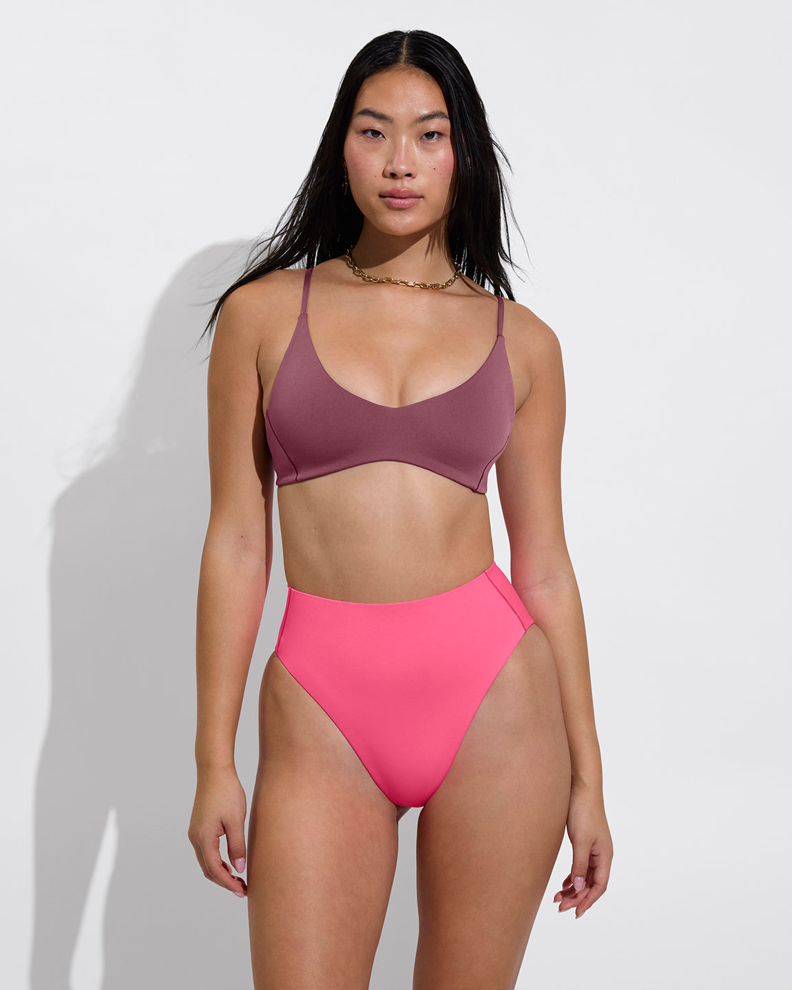 Sunday Top - Desert Plum + Hi Hi Bottom - Zinc (Size S)