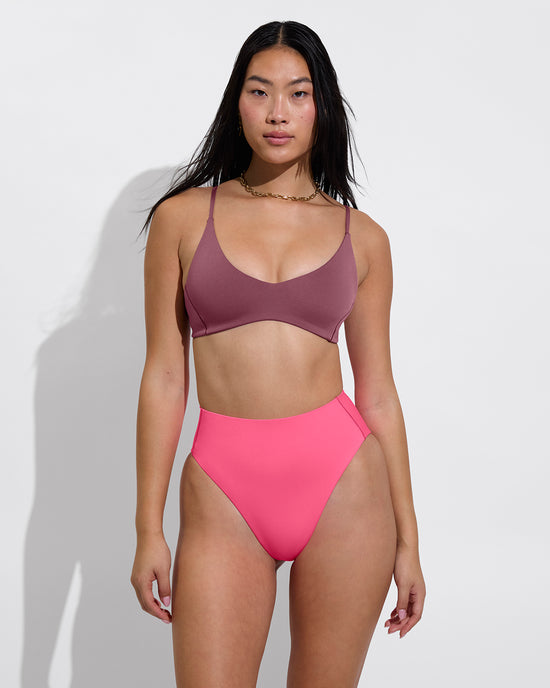 Sunday Top - Desert Plum + Hi Hi Bottom - Zinc (Size S)