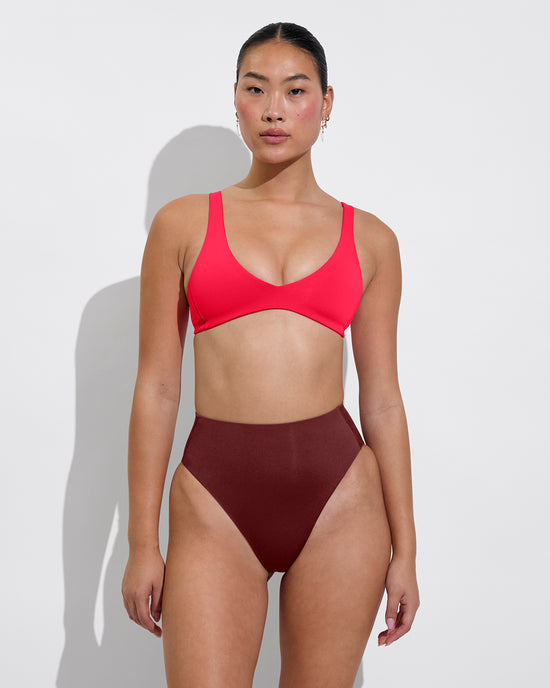 Plunge Top - Rescue + Hi Hi Bottom - Jam (Size S)