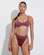 Sunday Top - Desert Plum + Beach Break Bottom - Jam / Desert Plum (Size S)