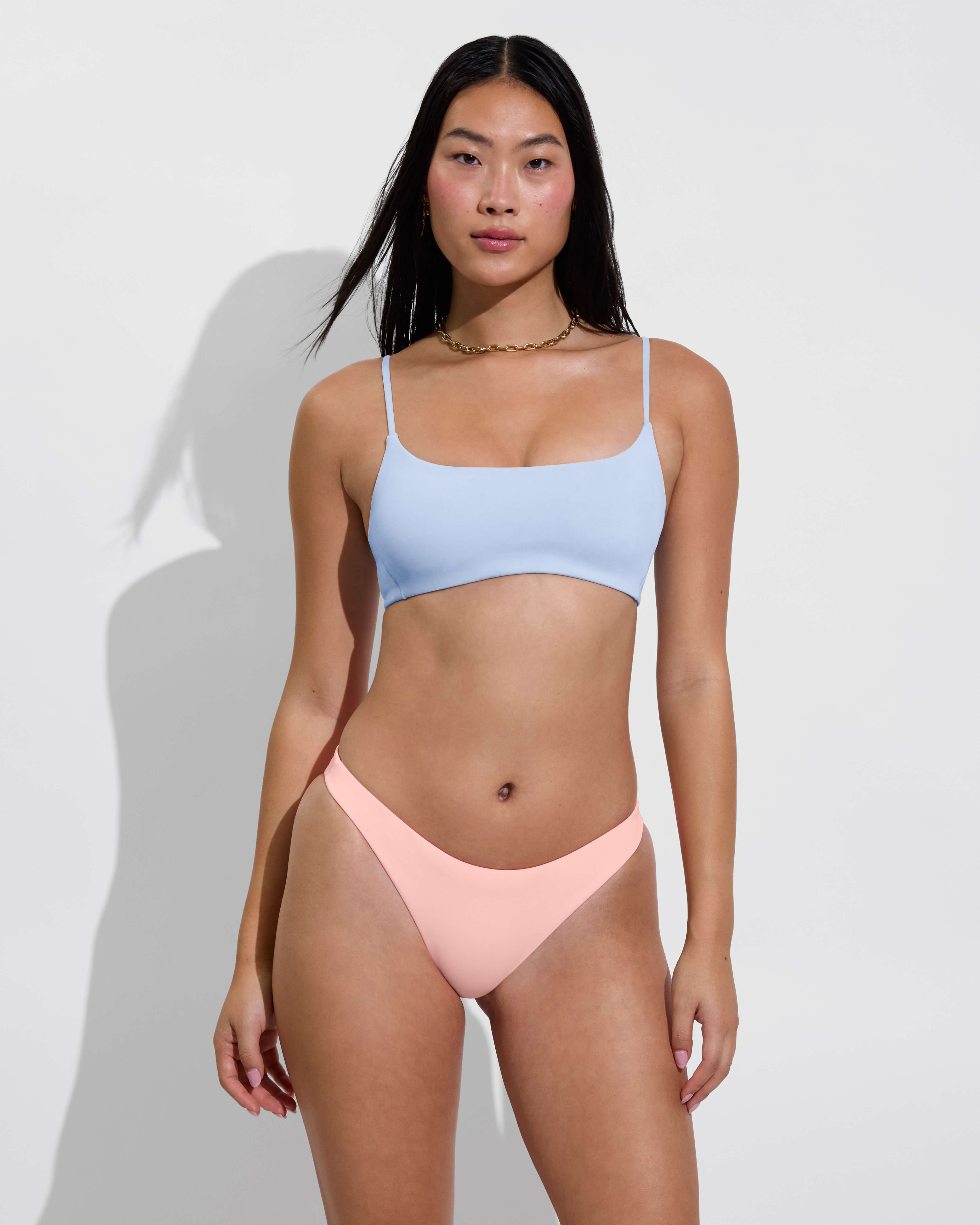 Pool Days Top - Blue Skies + Wear To Bottom - Salt (Size S)