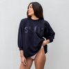 Sports & Rec Sweatshirt - Jet / Surf + Hi Tide Bottom - Coconut (Size S)