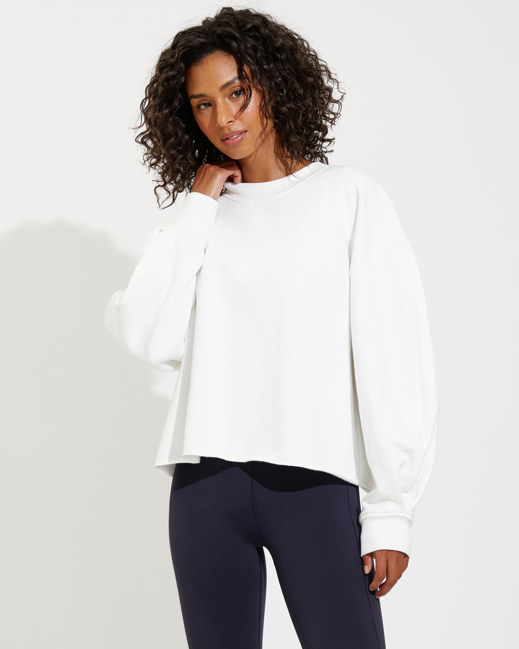 Women's Crewneck Oversized Sweatshirt Casual Loose Drop