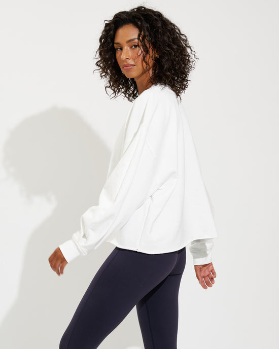 Field Day Sweatshirt - Coconut + Plunge Playsuit - Sprint (Size S)