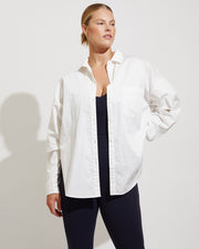Port Button Down - Coconut + Plunge Playsuit - Sprint (Size L)