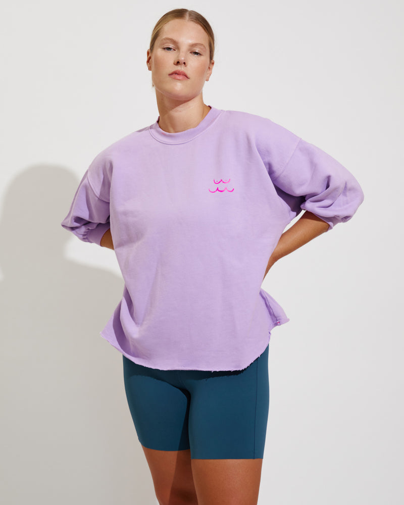 Sports & Rec Sweatshirt *Natalie Edition - Daydream + Super Moves Short 5" - Deep End (Size L)