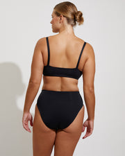 Pool Days Top D+ (36DD) + Hi Hi Bottom - Jet (Size L)