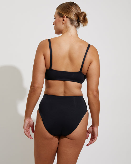 Pool Days Top D+ (36DD) + Hi Hi Bottom - Jet (Size L)