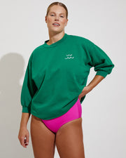 Sports & Rec Sweatshirt *Natalie Edition - Turf + Hi Tide Bottom - Hot (Size L)