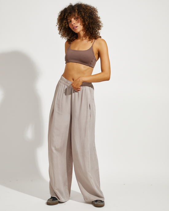 Pool Days Top - Stormy + Day Trip Pant - Beach (Size S)