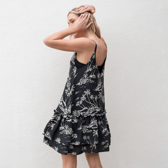 Day Trip Dress - Island Living Jet (Size S/M)