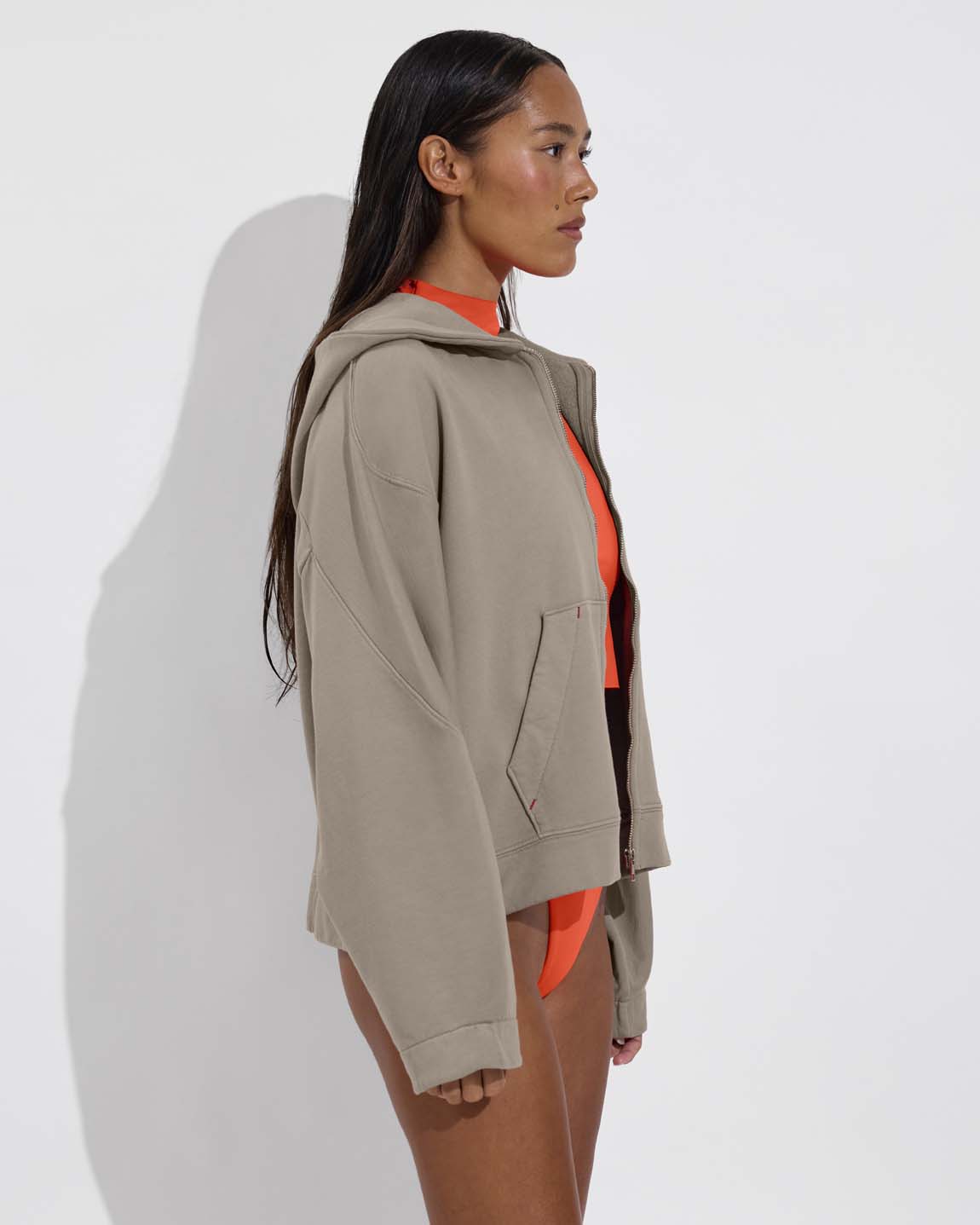 Beach Side Hoodie - Beach (Size S/M) + Rays Sleeveless Top + Backside Thong - Aperol (Size S)
