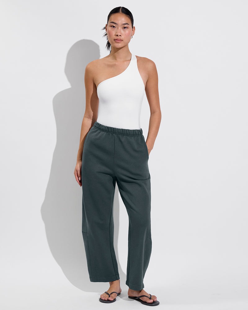 Shoreline Suit - Coconut + Beach Side Sweatpant - Abyss (Size S)